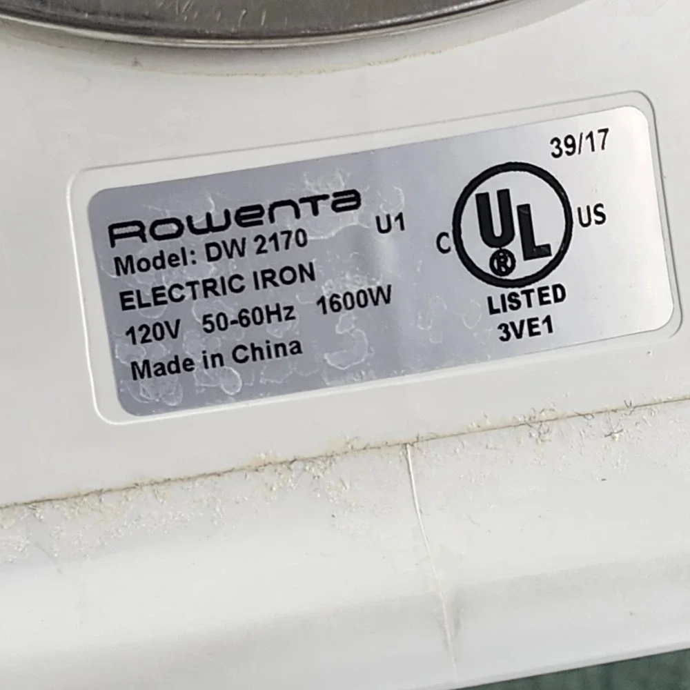 Rowenta DW2170 Accessteam 1600-Watt‎ Steam Iron Stainless Steel Clean Soleplate